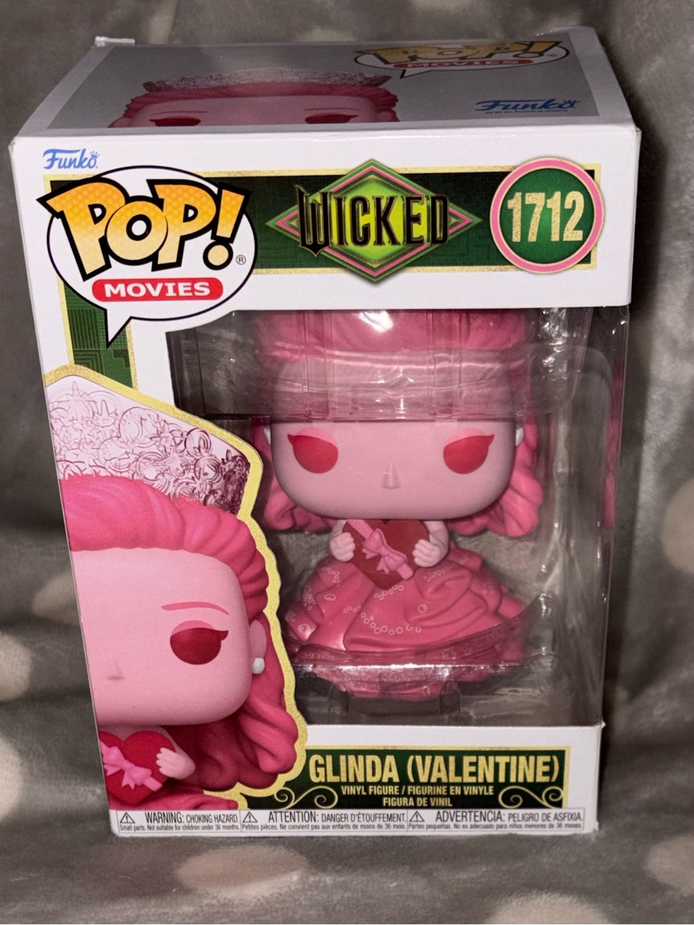 Funko Pink Glinda (Valentine) Pop! Vinyl Figure -NIB - Small Tear on Back of Box